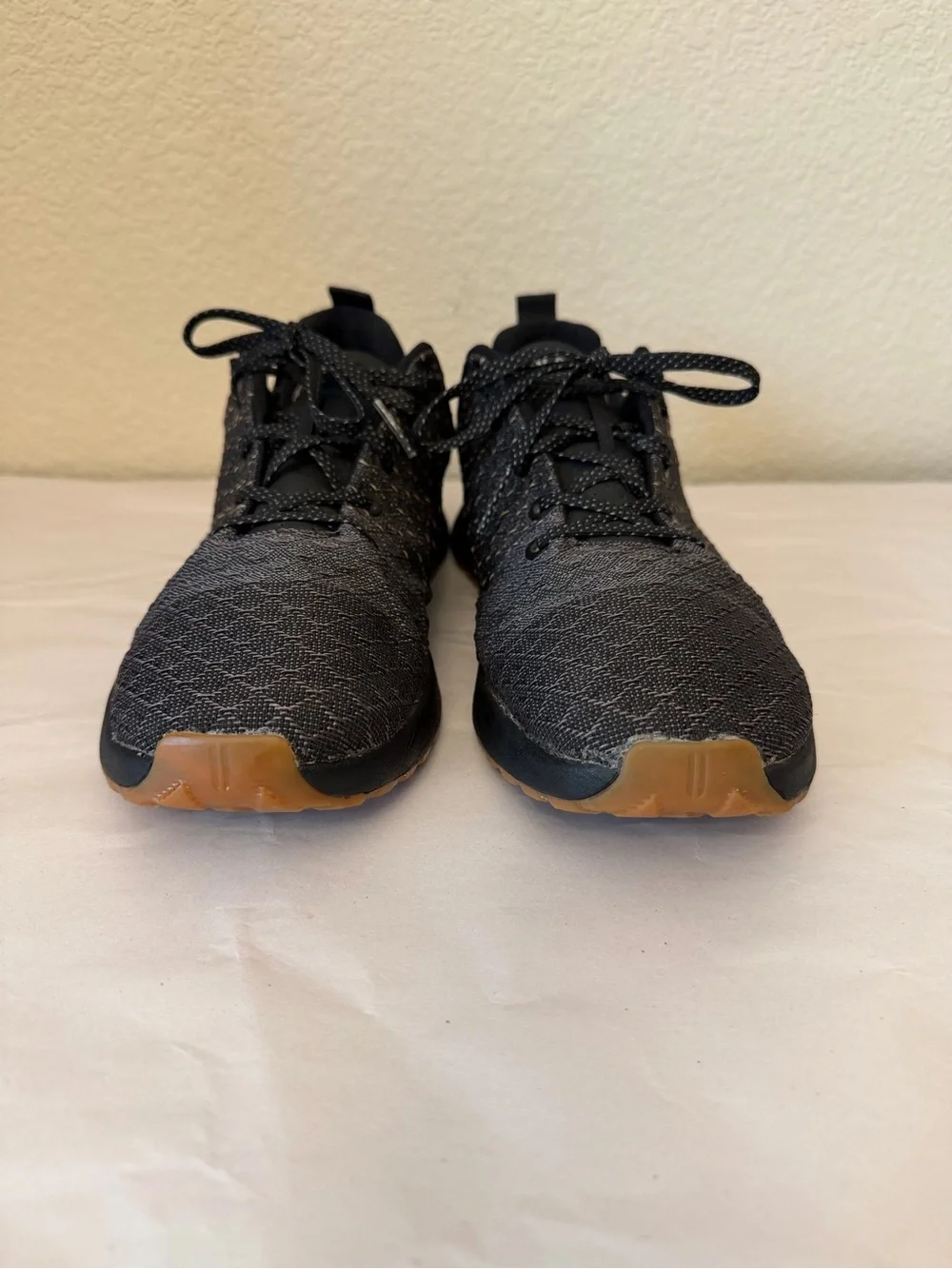 NOBULL Black Knit Men’s Training Sneakers with Gum Outsole Sz 11.5